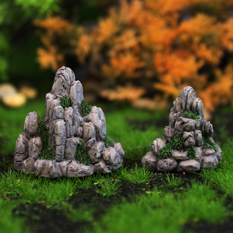 Bonsai Rock Garden - Mini Mountain Miniature Fake Stone Artificial