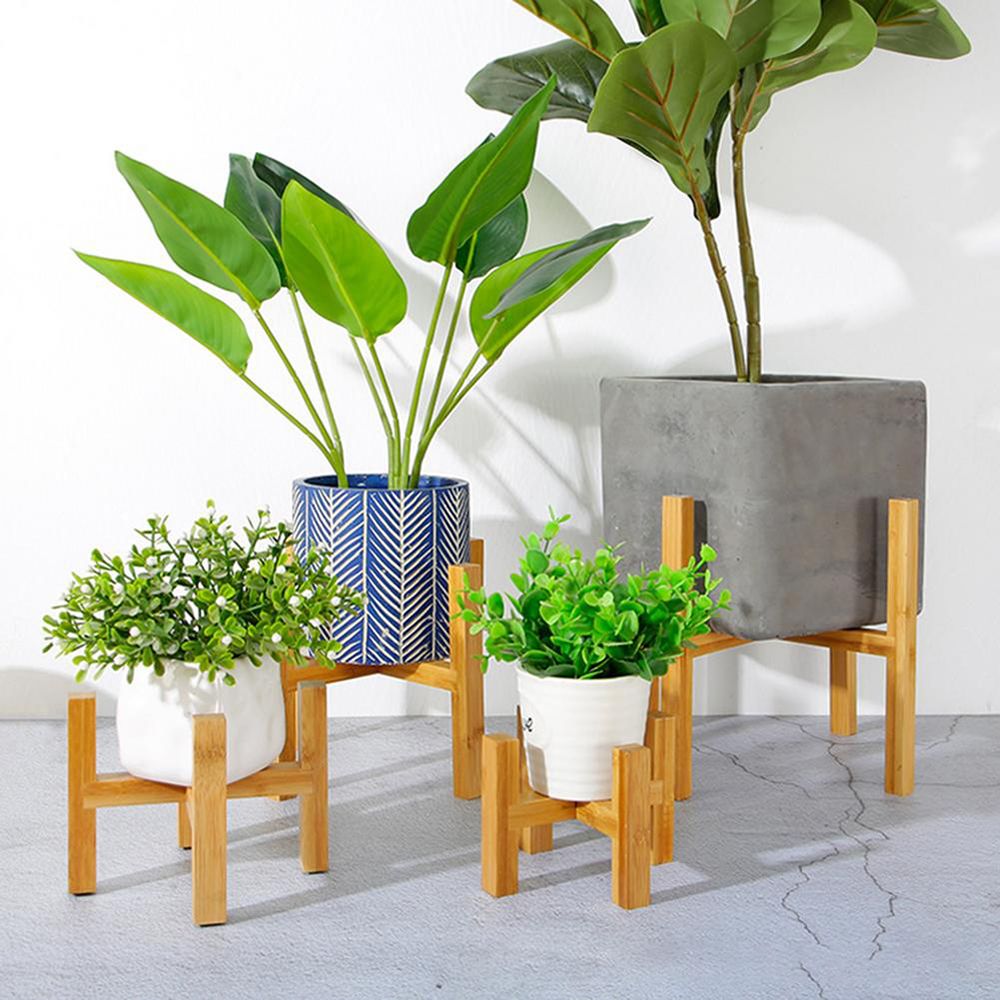 Bonsai Garden Display Stands - Bamboo Indoor Outdoor Home Decoration Flower