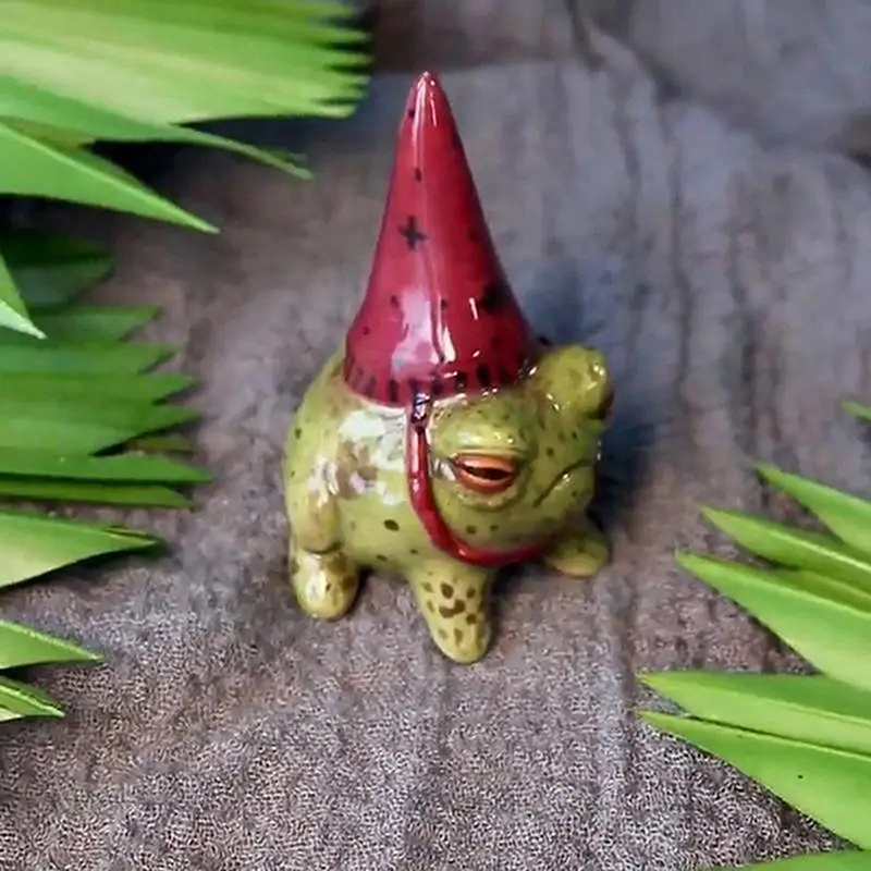 Bonsai Garden Art - C 1pc Frog Statues For Garden