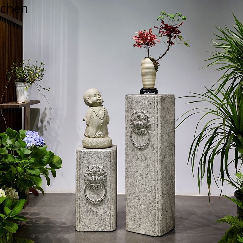 Bonsai Garden Display Stands - HTT New Chinese Style Entrance Decoration