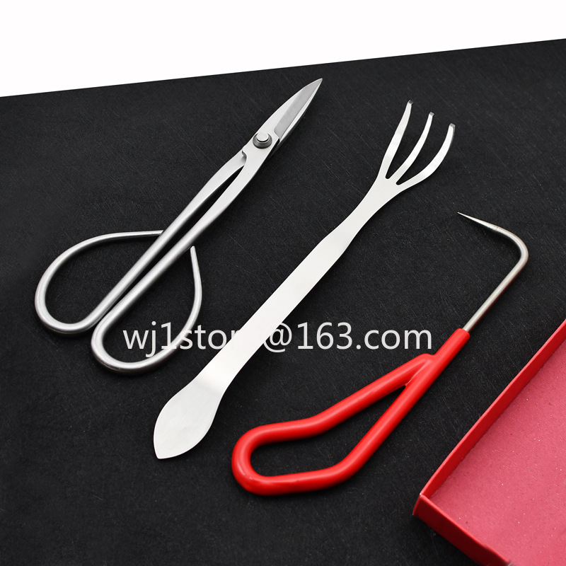Root Hook Tool - Stainless steel bonsai shears gardening pruning