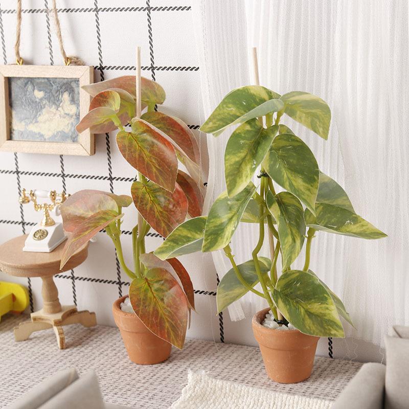 Bonsai Garden Decor - 1/12 Dollhouse Simulation Green Plants Bonsai