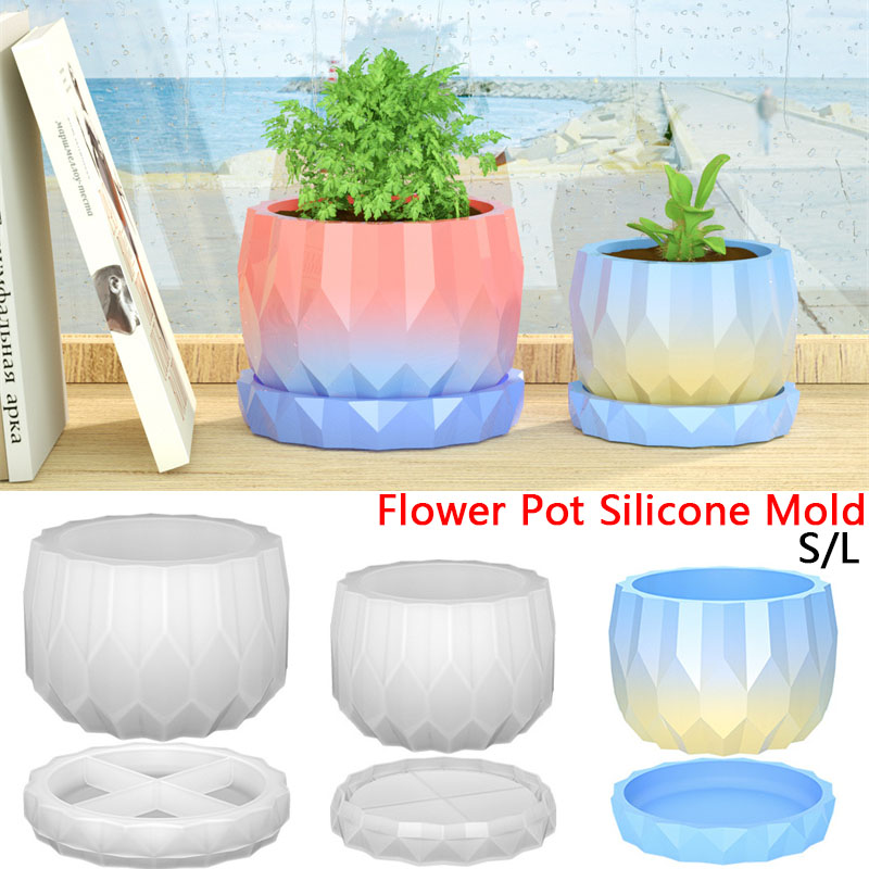 Bonsai Garden Decor - 1 Set Silicone Planter Molds For
