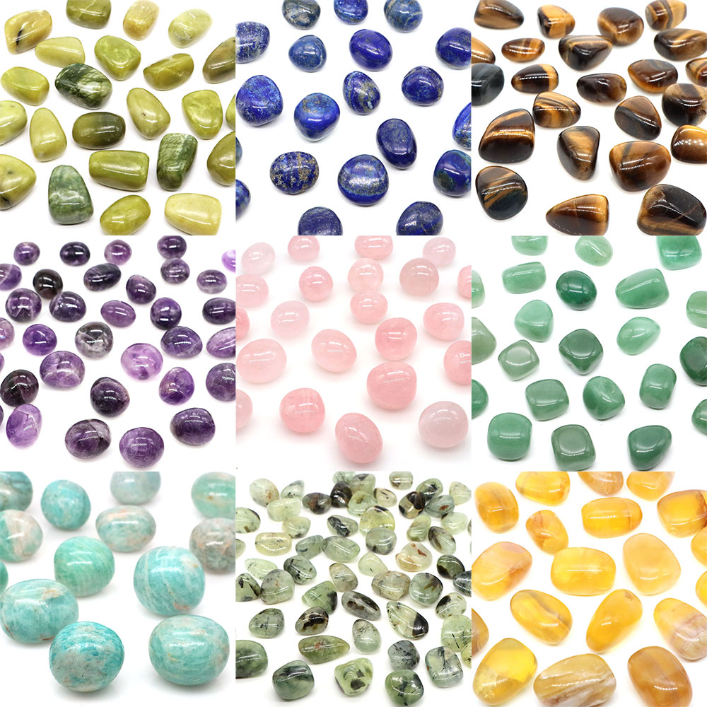 Bonsai Rock Garden - Natural Tumbled Stones Healing Crystal Quartzs