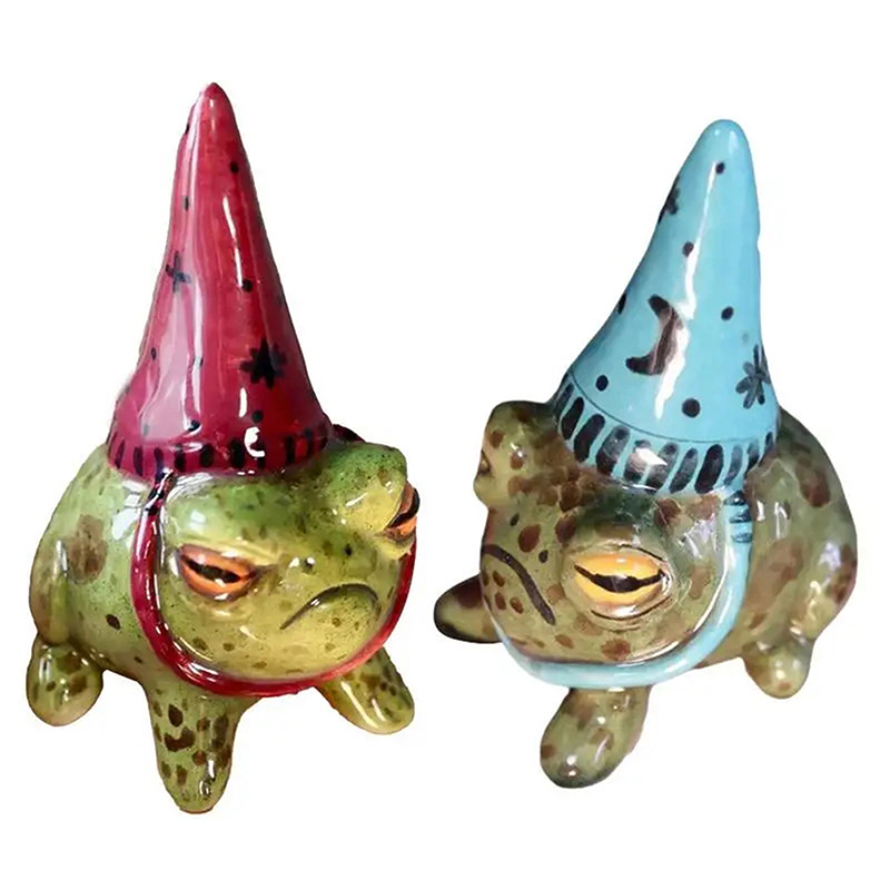 Bonsai Garden Art - Witch Hat Little Frog Statue Resin