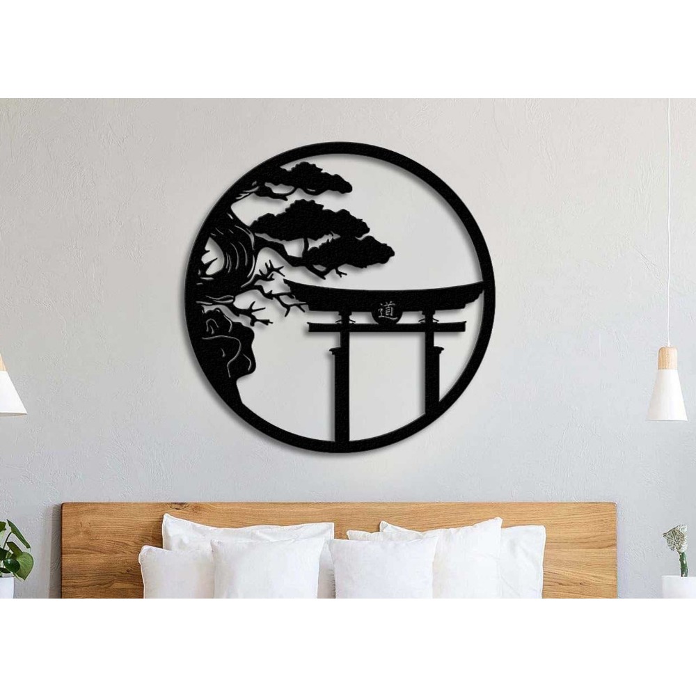 Bonsai Garden Art - Brand Cherry Blossom Tree Metal Wall