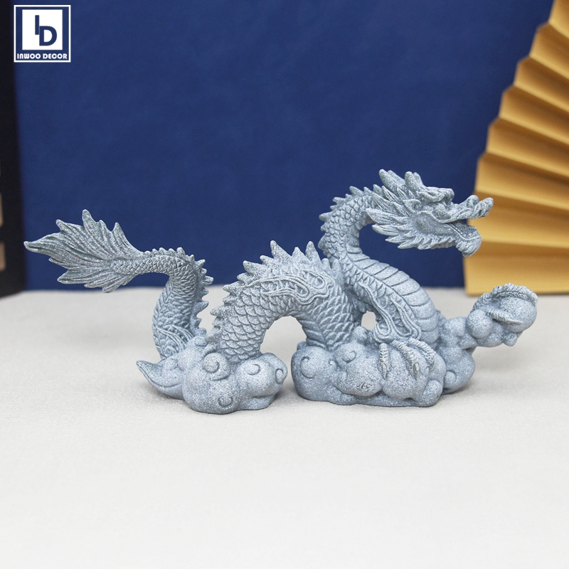 Bonsai Rock Garden - Artificial Stone Elephant Lion Dragon Figurines