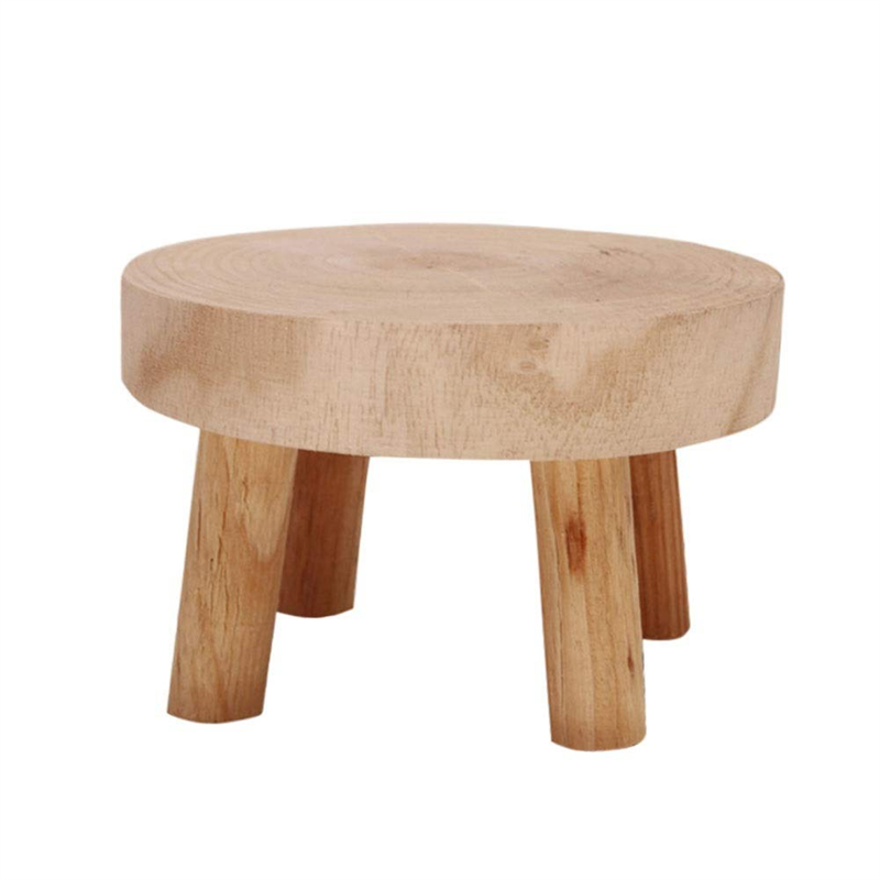 FBIL-Mini Wooden Stool Display - Bonsai Garden Display Stands 评论和价格