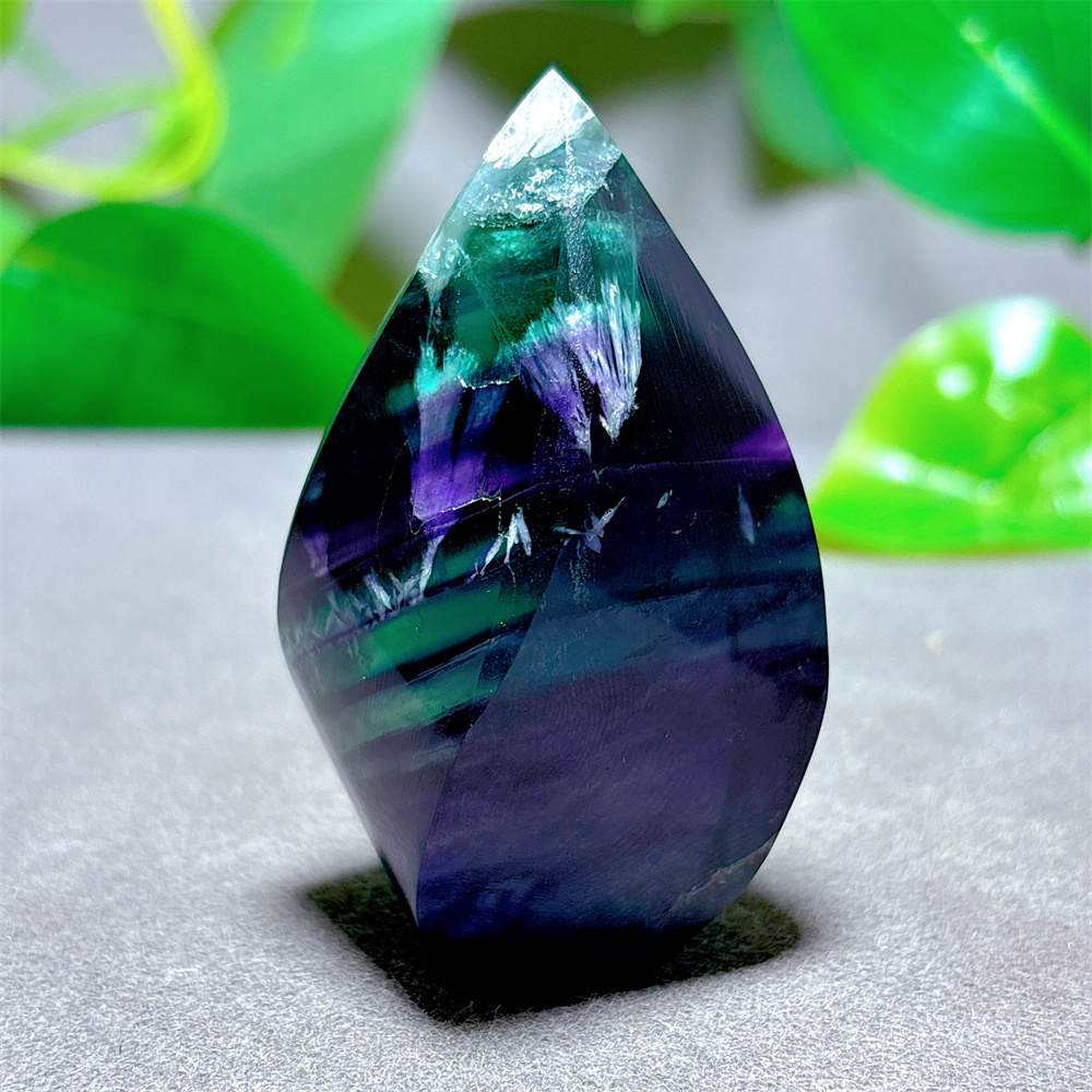 Rainbow Fluorite Flame Crystal - Bonsai Rock Garden 评论和价格
