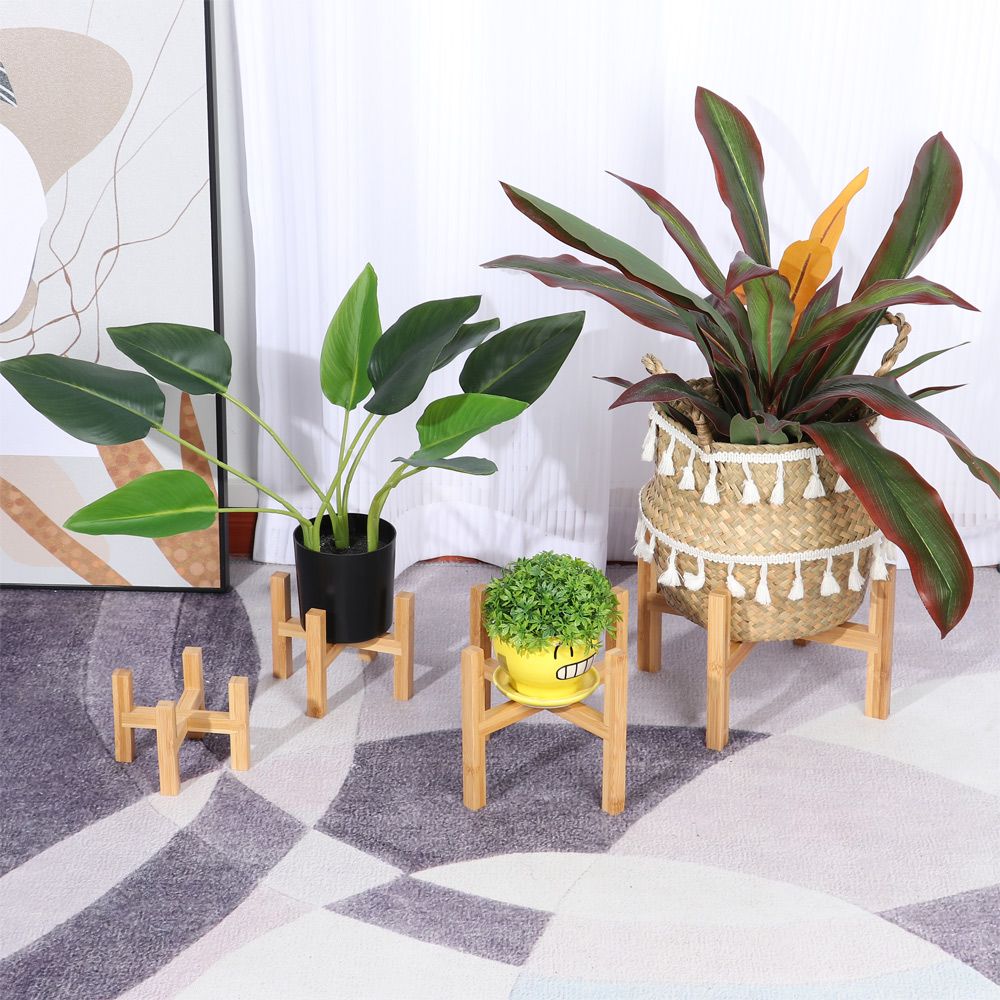 Bamboo Indoor Outdoor Home Dec - Bonsai Garden Display Stands 评论和价格