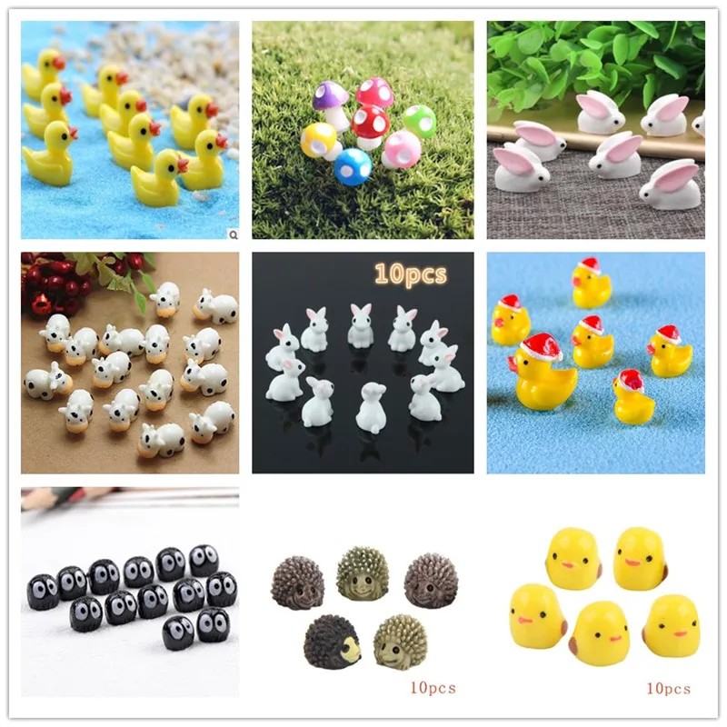 10Pcs/Hedgehog and Cows/Cute A - Bonsai Garden Art 评论和价格