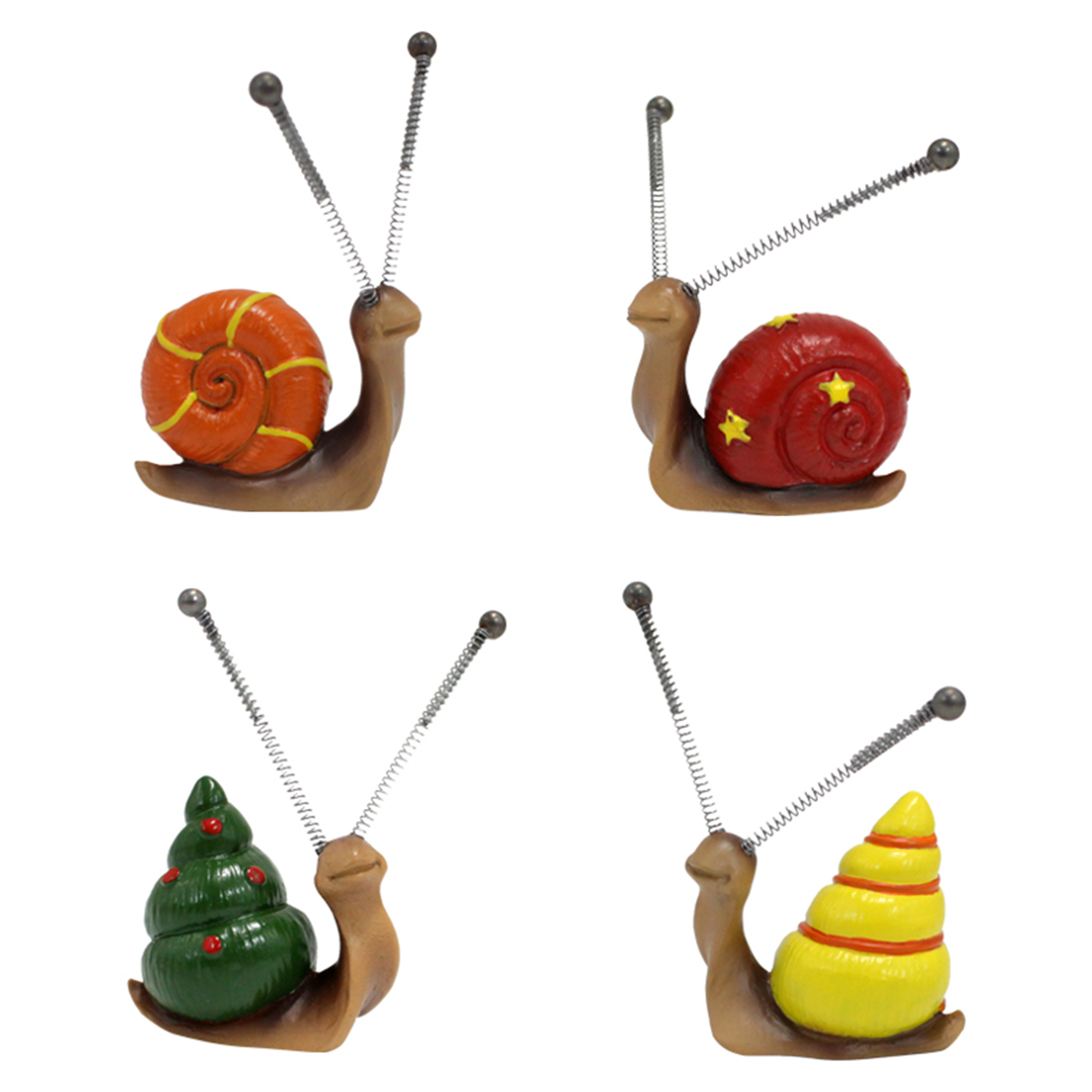 4pcs, Mini Snail Sculpture Bon - Bonsai Garden Art 评论和价格