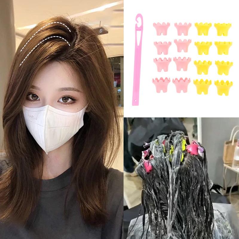 15/18Pcs Hair Root Perm Rods B - Root Hook Tool 评论和价格