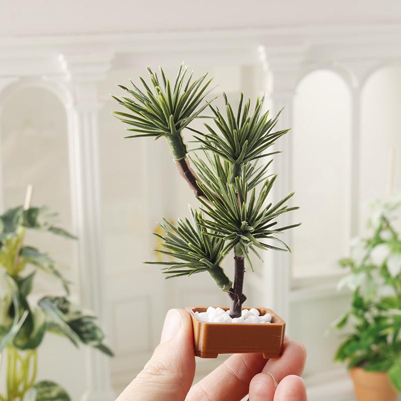 1Pcs 1/12 Dollhouse Simulation - Bonsai Garden Decor 评论和价格