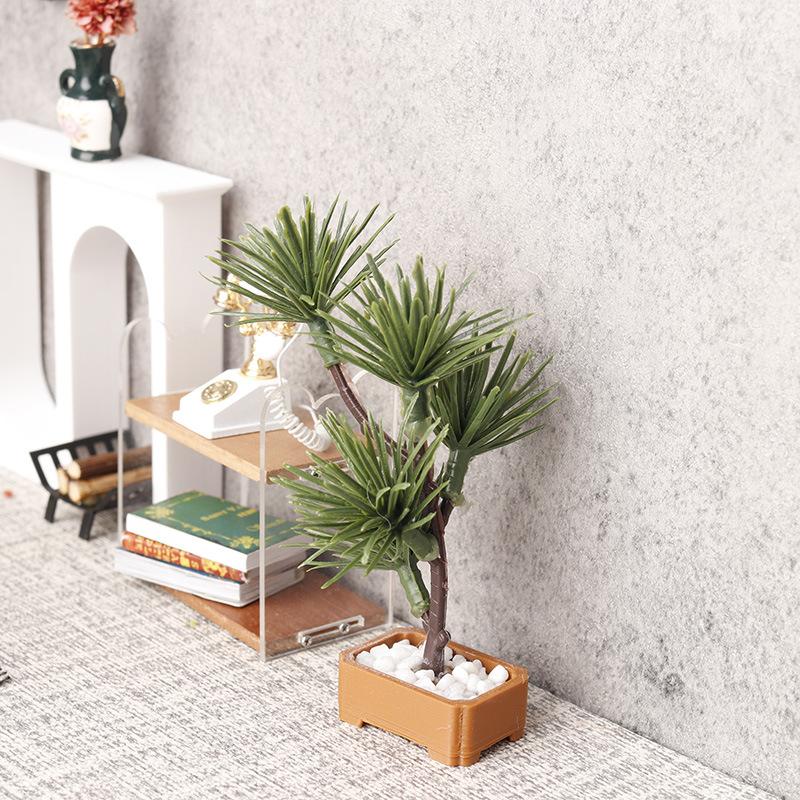 1Pcs 1/12 Dollhouse Simulation - Bonsai Garden Decor 评论和价格