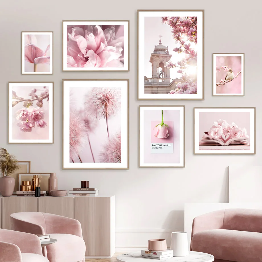 Spring Pink Rose Peony Sakura  - Bonsai Garden Decor 评论和价格