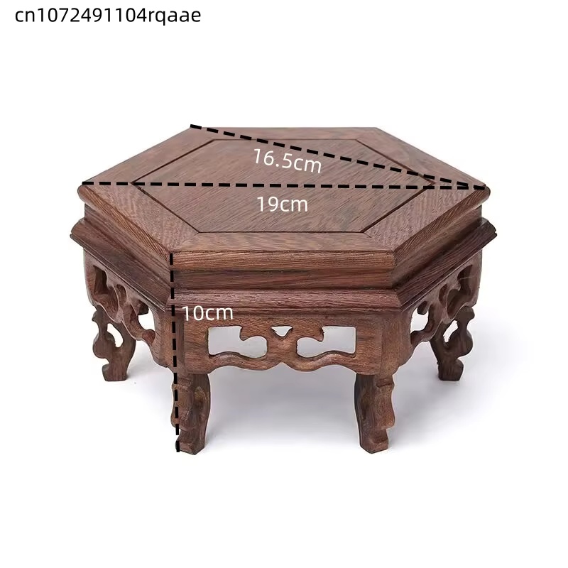 Wooden Hexagonal Plant Stand F - Bonsai Garden Display Stands 评论和价格