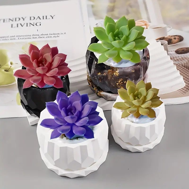 1 Set Silicone Planter Molds F - Bonsai Garden Decor 评论和价格