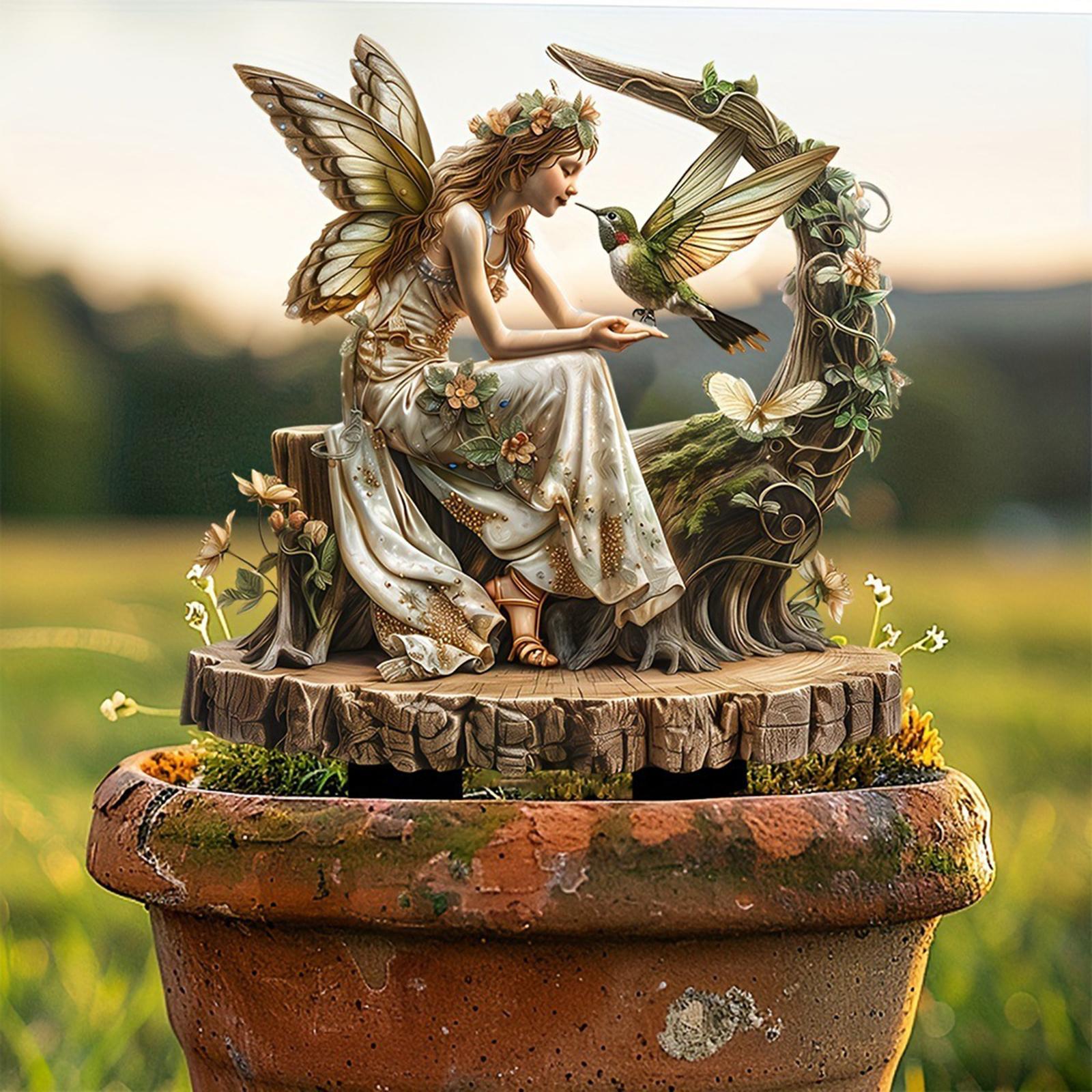 Fairy Decorative Garden Stake  - Bonsai Garden Art 评论和价格