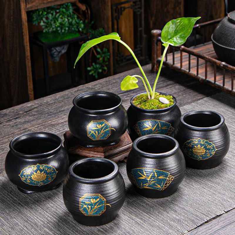 Chinese Style Ceramic Flower P - Bonsai Garden Art 评论和价格