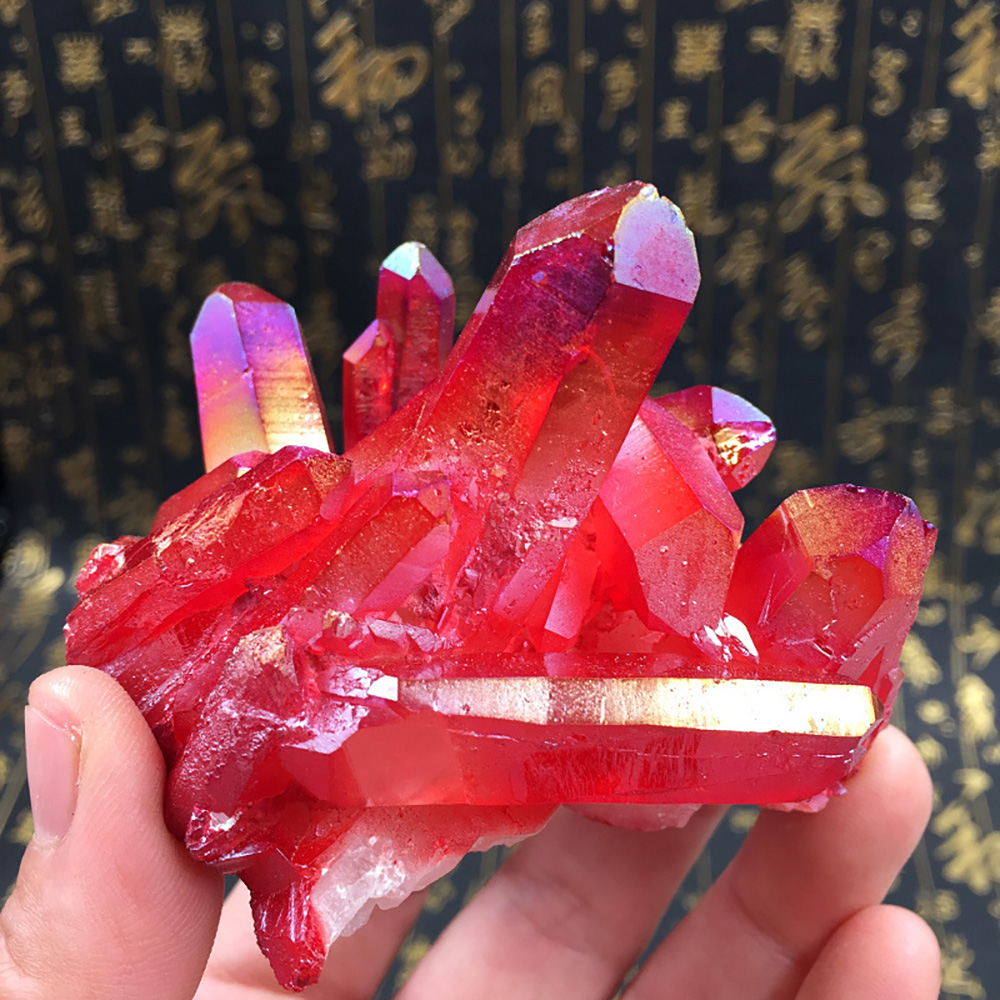 Red Titanium Coated Natural Ro - Bonsai Rock Garden 评论和价格