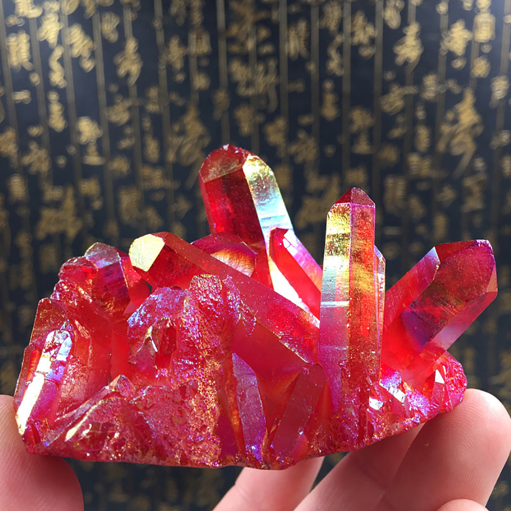 Red Titanium Coated Natural Ro - Bonsai Rock Garden 评论和价格
