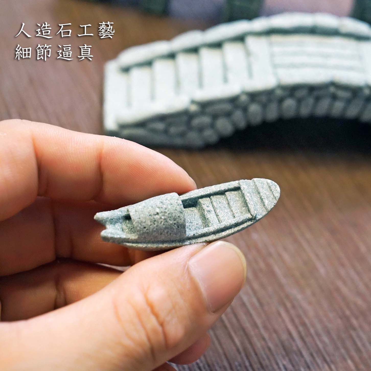 Simulation Boat Fish Tank Wate - Bonsai Garden Art 评论和价格
