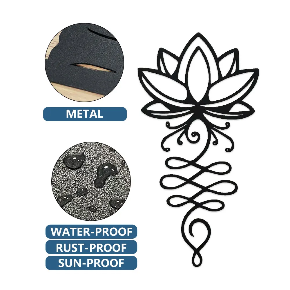 Lotus Wall Decoration,Metal Bl - Bonsai Garden Decor 评论和价格