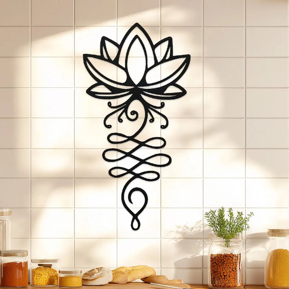 Lotus Wall Decoration,Metal Bl - Bonsai Garden Decor 评论和价格