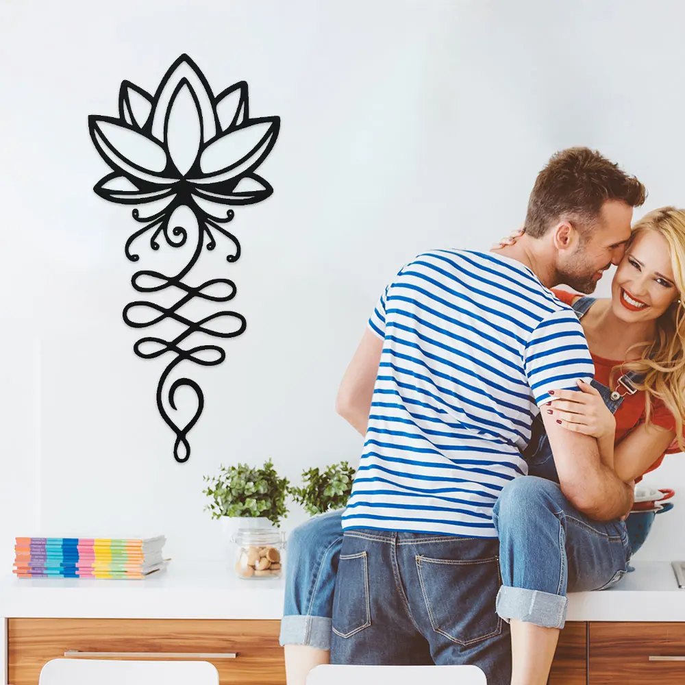 Lotus Wall Decoration,Metal Bl - Bonsai Garden Decor 评论和价格