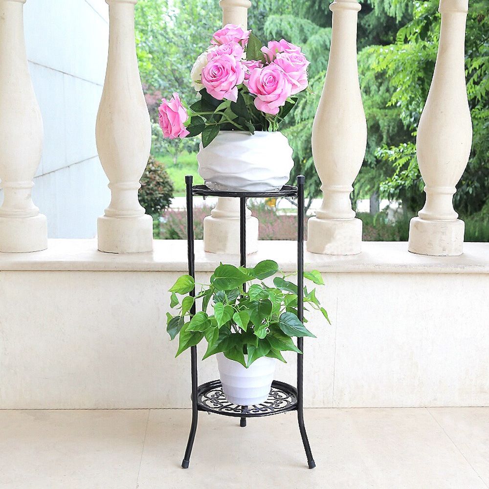 2 Tier Elegant Planter Display - Bonsai Garden Display Stands 评论和价格